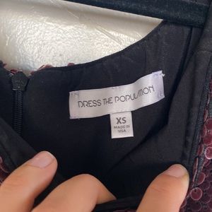 Dress The Population off the shoulder dress